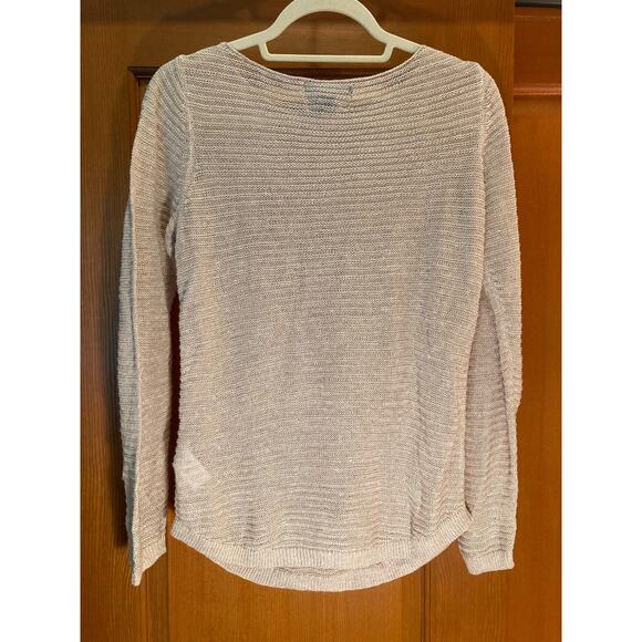 Tahari Long Sleeve Open Knit Lightweight Linen Sweater ~ Sz Small S - Picture 4 of 7